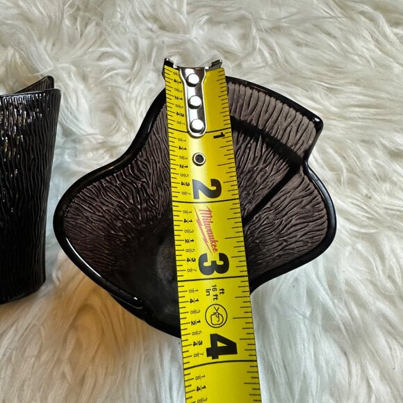 Vintage PartyLite Candle Votives Set Purple Glass 2PC Grunge Goth Art Deco - Picture 10 of 10